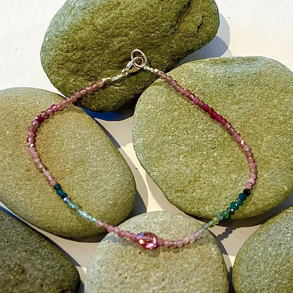 One of a Kind Faceted Tourmaline Bracelets