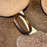 Amalgam Gold and Oxidized Sterling Silver Hammered Ring