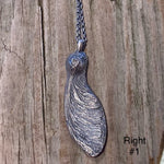 Sterling Silver Maple Seed Wing Necklace