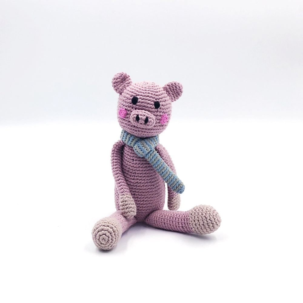 Fair Trade Organic Cotton Pig Rattle
