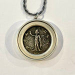 Silver Emperor Claudius II Augustus Coin Necklace