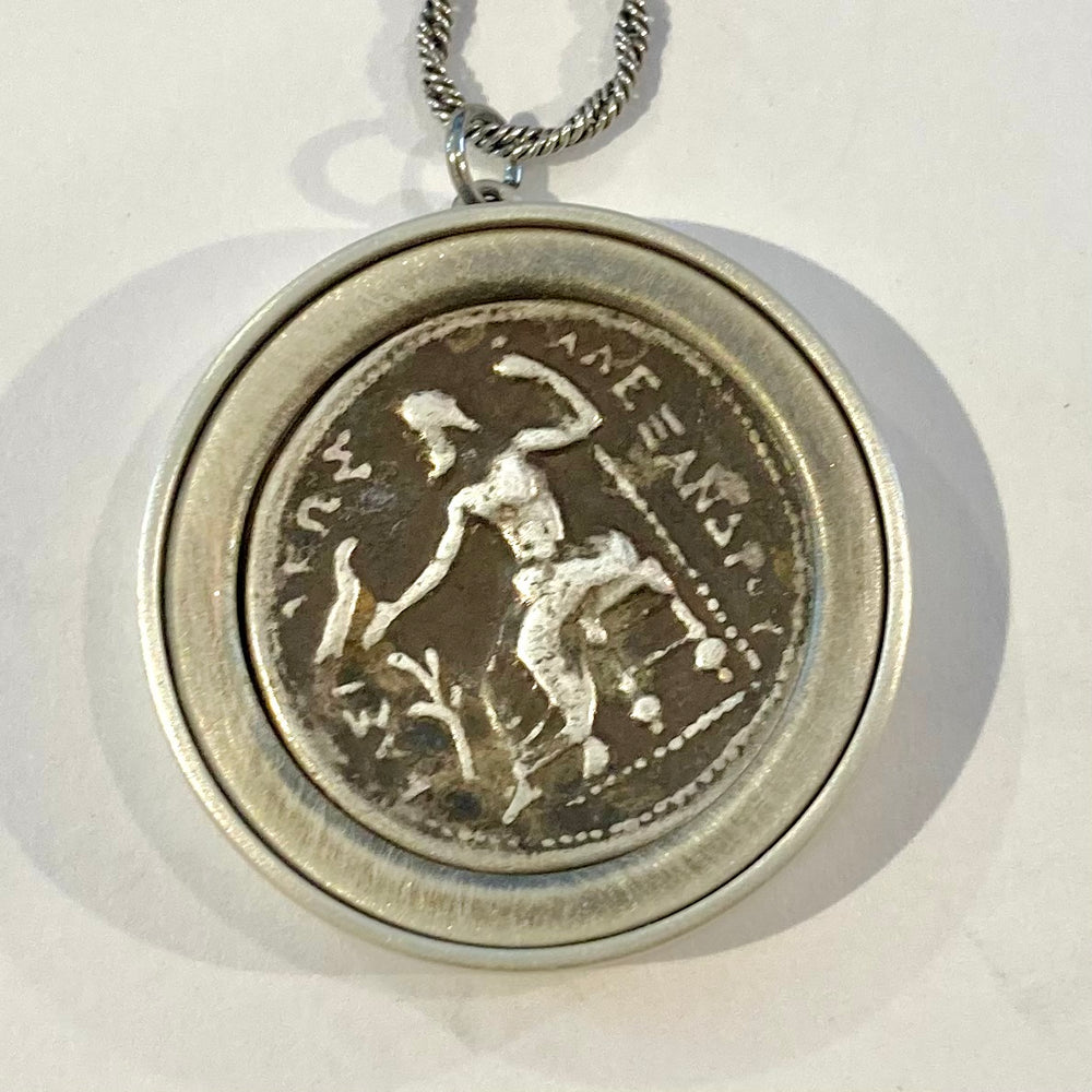 Silver Tetra Drachma of Alexander the Great Coin Necklaces