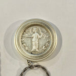 Silver Diva Faustina the Elder Dinar Coin Necklace