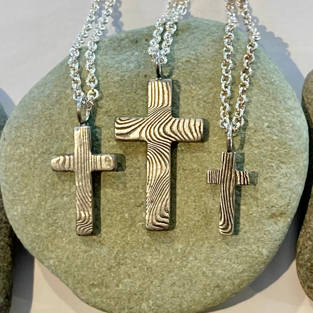 Damascus Steel Crosses