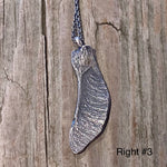 Sterling Silver Maple Seed Wing Necklace
