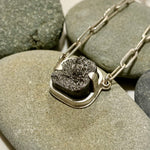 Broken Steel Sterling Silver Necklace