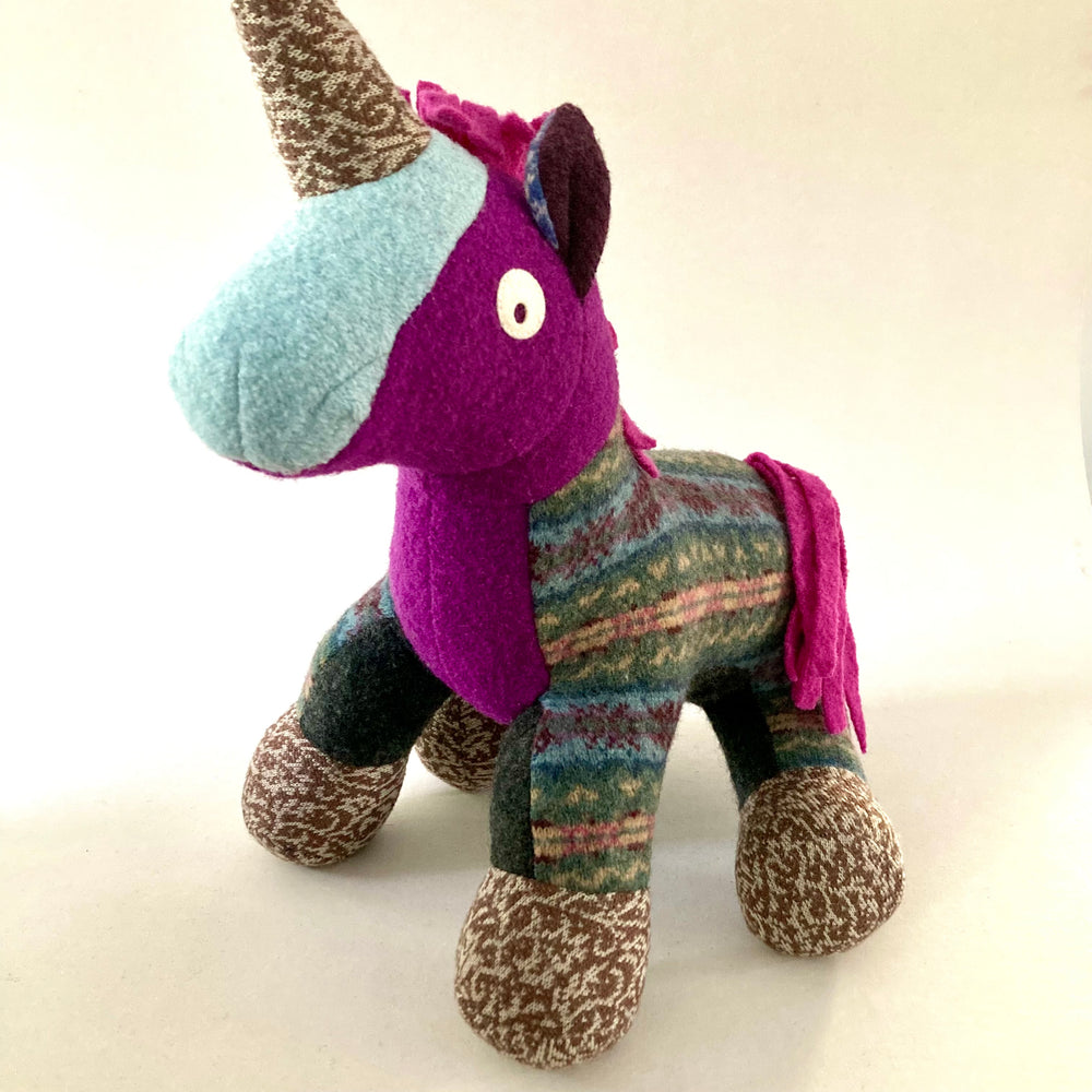 Upcycled Wool Sweater Unicorns