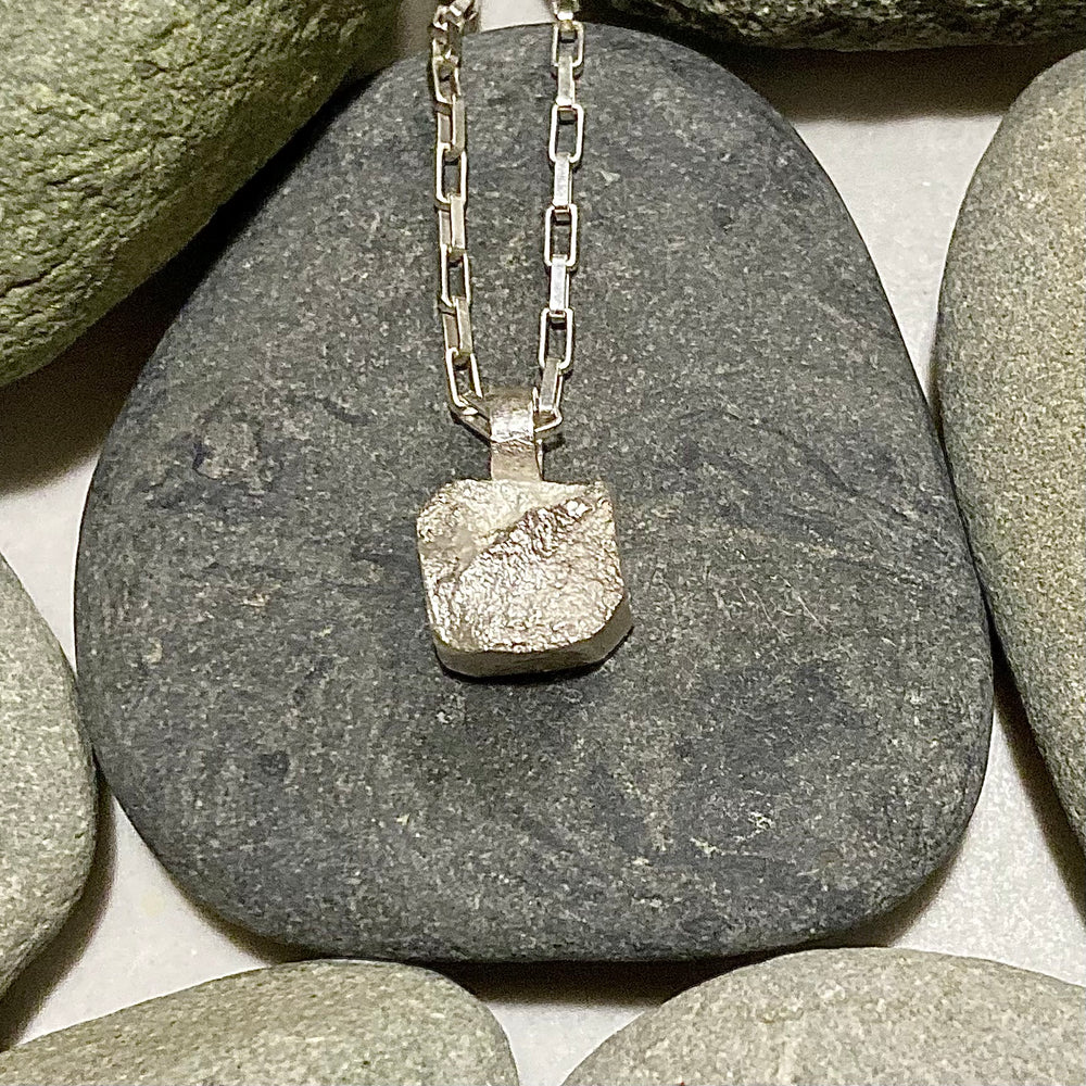 Broken Sterling Silver Pendant Necklace