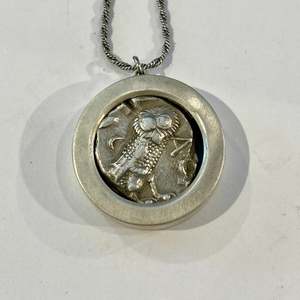 Silver Tetra Drachma of Pallas Athena Coin Necklaces