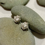 Sterling Silver Pinecone Stud Earrings