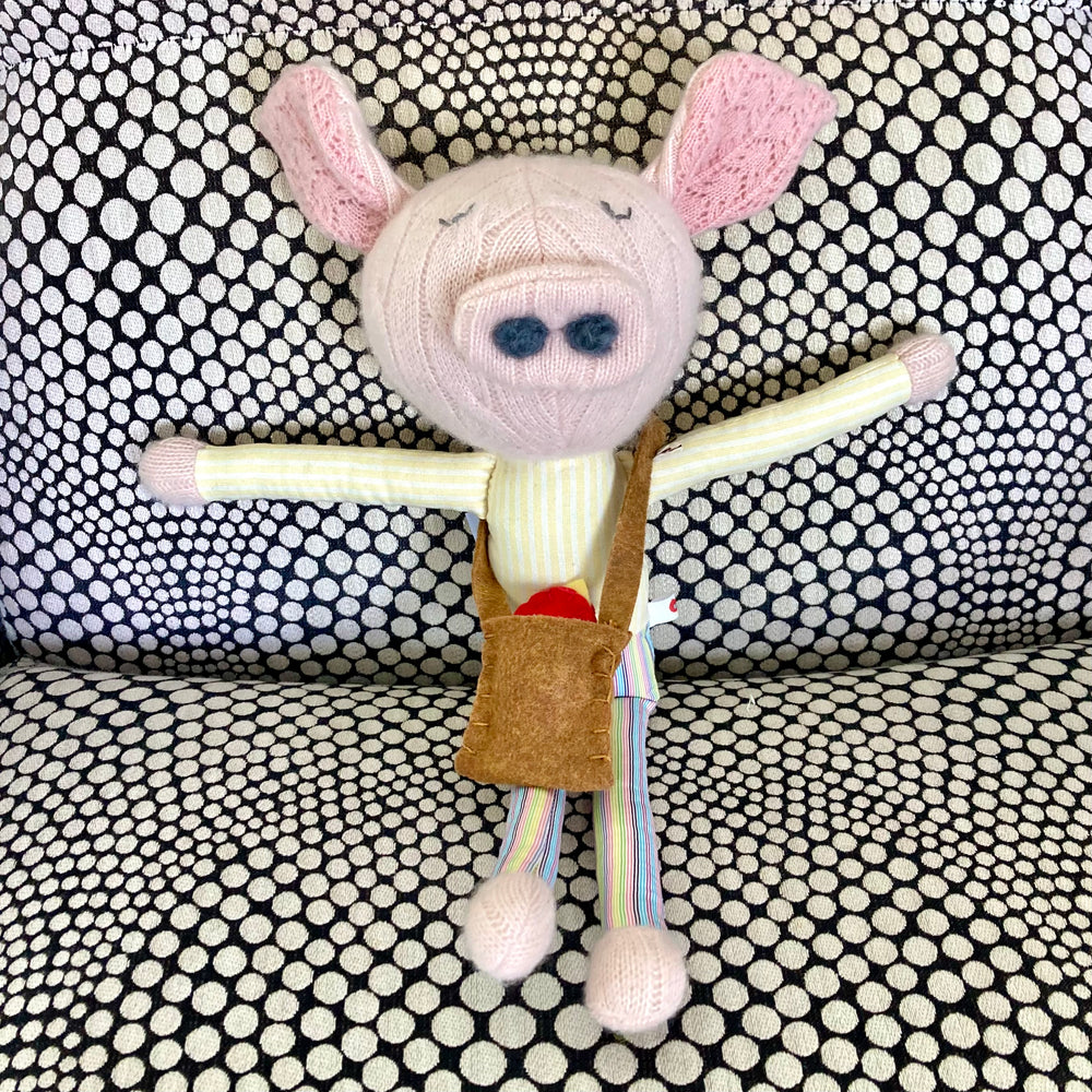 Upcycled Clothing Pigs