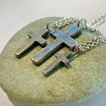 Damascus Steel Crosses