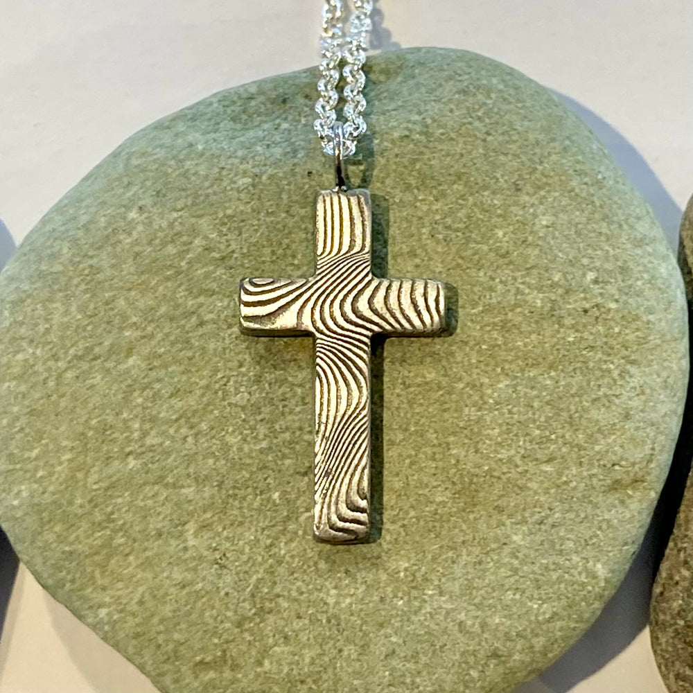 Damascus Steel Crosses