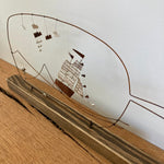 "Ship In A Bottle" Reclaimed Materials Mantel Art