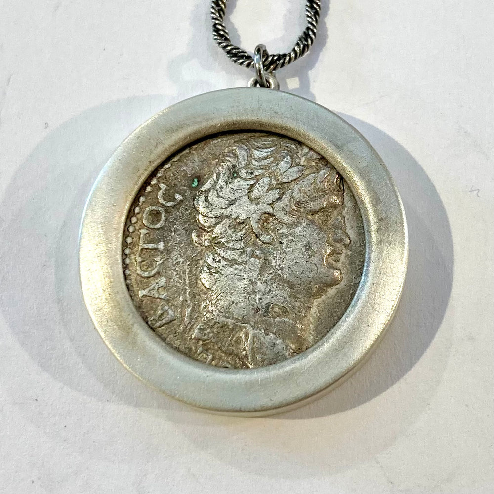 Silver Tetra Drachma of Emperor Nero Coin Necklaces