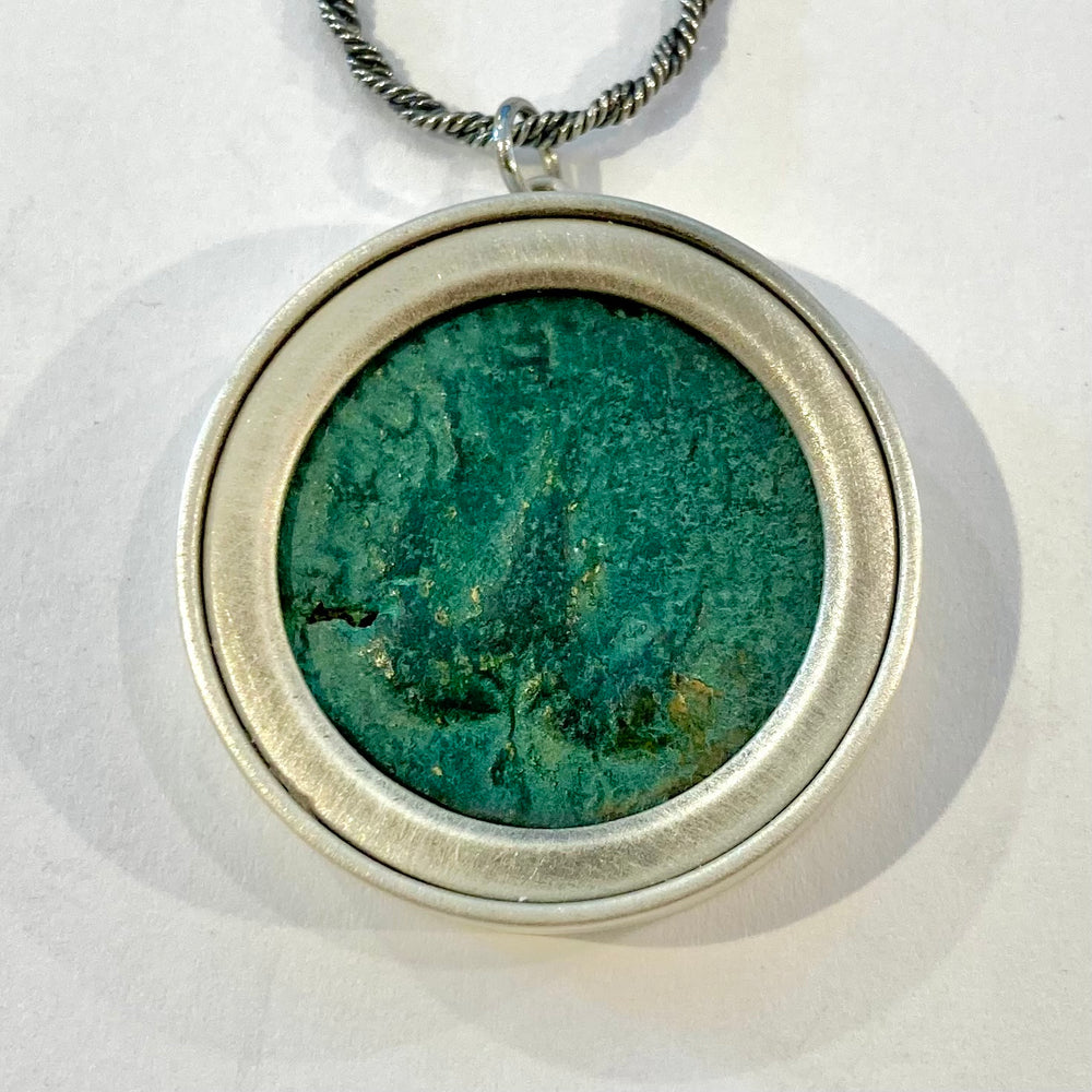 Large Bronze Bar Kokhba Coin Necklace