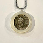 Silver Emperor Claudius II Augustus Coin Necklace
