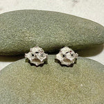 Sterling Silver Pinecone Stud Earrings