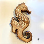 Reclaimed Wood Sea Horses