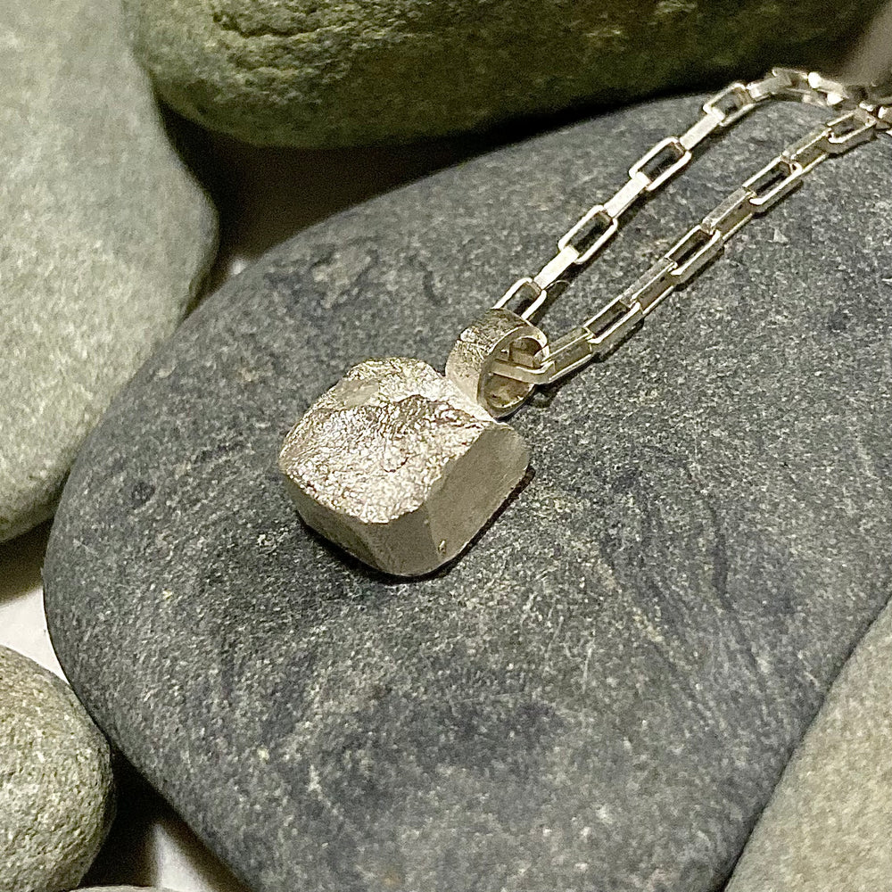 Broken Sterling Silver Pendant Necklace