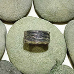 Oxidized Sterling Silver Pinyon Pine Rings