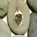 Broken Pyrite and Sterling Silver Necklace