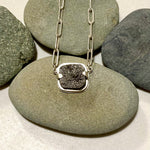 Broken Steel Sterling Silver Necklace