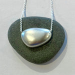 Satin Sterling Silver Pebble Necklaces