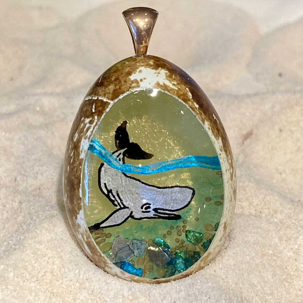 Whale Quail Egg Ornament