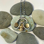 Bumblebee Sterling Silver Wire Pendant Necklace