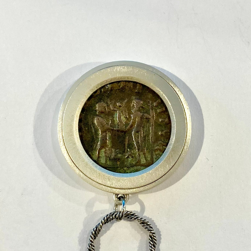 Bronze Emperor Maximian Augustus Coin Necklace