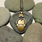 Sunrise Sterling Silver Wire Pendant Necklace