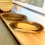 Fair Trade Mahogany Oval Serving Bowls
