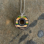 Upcycled Wood Skateboard Ball Bearing Necklaces
