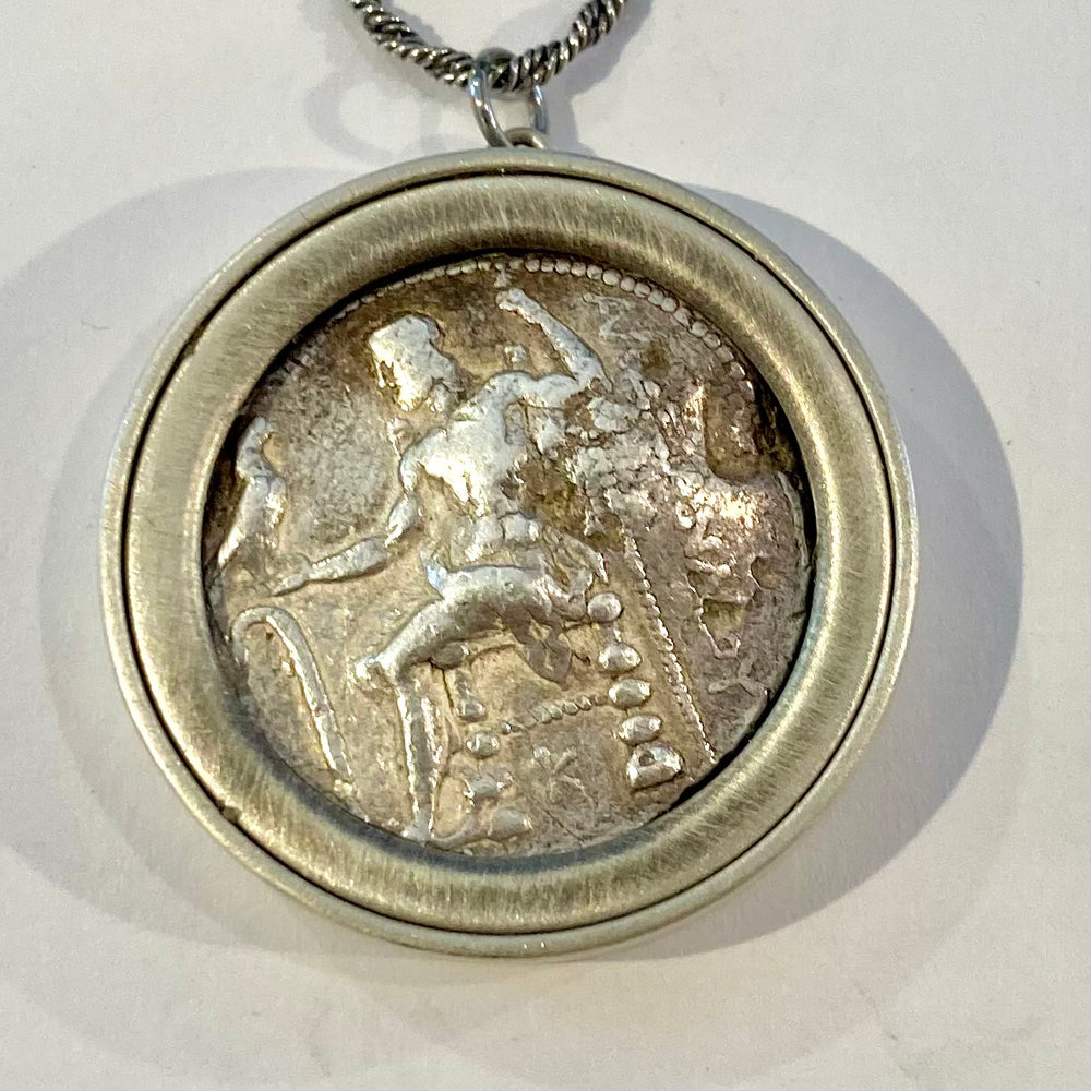 Silver Tetra Drachma of Alexander the Great Coin Necklaces