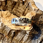 Sterling Silver Cratered Moon Ring