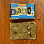 Daddy Upcycled License Plate Belt Buckle