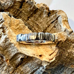 Sterling Silver Textured Boulders Ring