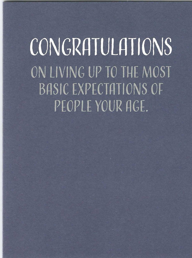 Congratulations Basic Expectations Card