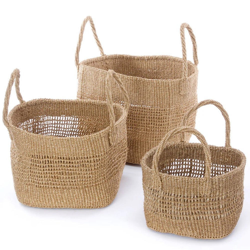 Fair Trade Open Weave Sisal Baskets