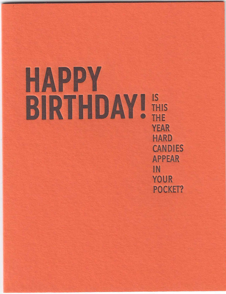 Hard Candies Birthday Card