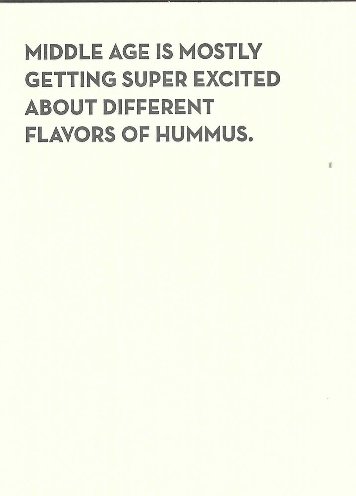 Hummus Birthday Card