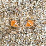 18K Gold Kite Post Earrings