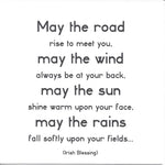 Irish Blessing "May the Road Rise To Meet You" Card