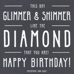 Katherine Ann Gage "This Day Glimmer and Shimmer" Birthday Card