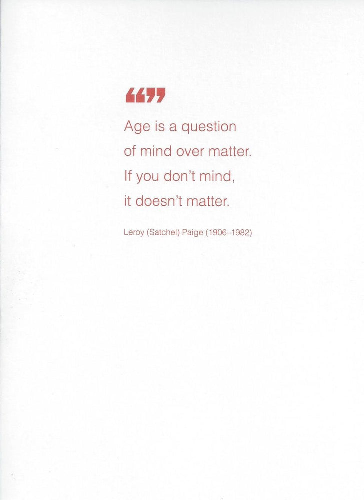 Age Is A Question Of Mind Over Matter Birthday Card