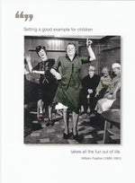 Setting a good example Birthday Card