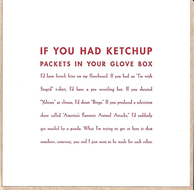If You Had Ketchup Card