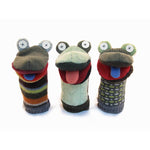 Upcycled Wool Sweater Frog Puppet