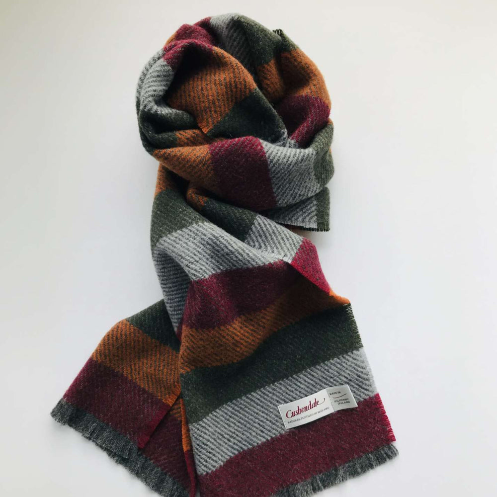 College Stripe Lambswool Scarves from Ireland